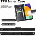 thumbnail image 6 of Compatible with Samsung Galaxy A14 5G Wallet Case for Women, Leather Flip Folio with Kickstand Magnetic and Card Holder Protective Case for Samsung Galaxy A14 5G Butterfly Black SD, 6 of 13