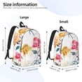 thumbnail image 4 of Daiia Colorful Flowers Vintage Canvas Backpack for Men and Women ,Hiking Backpack,Travel Laptop Bag for School,Large Capacity Backpack, 4 of 8
