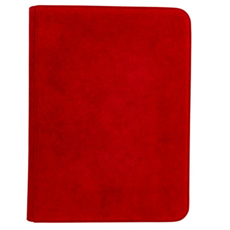 Ultra Pro Vivid Deluxe 9-Pocket Zippered PRO-Binder - Red New