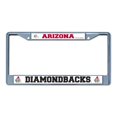 thumbnail image 1 of Arizona Diamondbacks Chrome License Plate Frame, 1 of 1