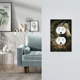 thumbnail image 5 of Haiem Palatial Gold Pattern Horse Pattern Decorative Wall Plates, 1-Gang 5.0" x3.0", Unbreakable Thermoplastic Faceplate Cover for Decorator Receptacle Outlet & Switch-Style S, 5 of 6