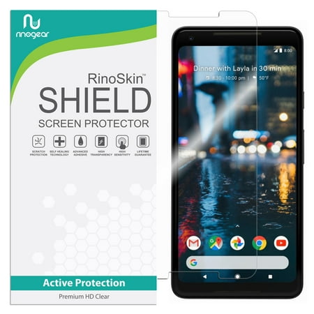 Google Pixel 2 XL Screen Protector RinoGear Flexible HD Crystal Clear Anti-Bubble Unlimited Replacement