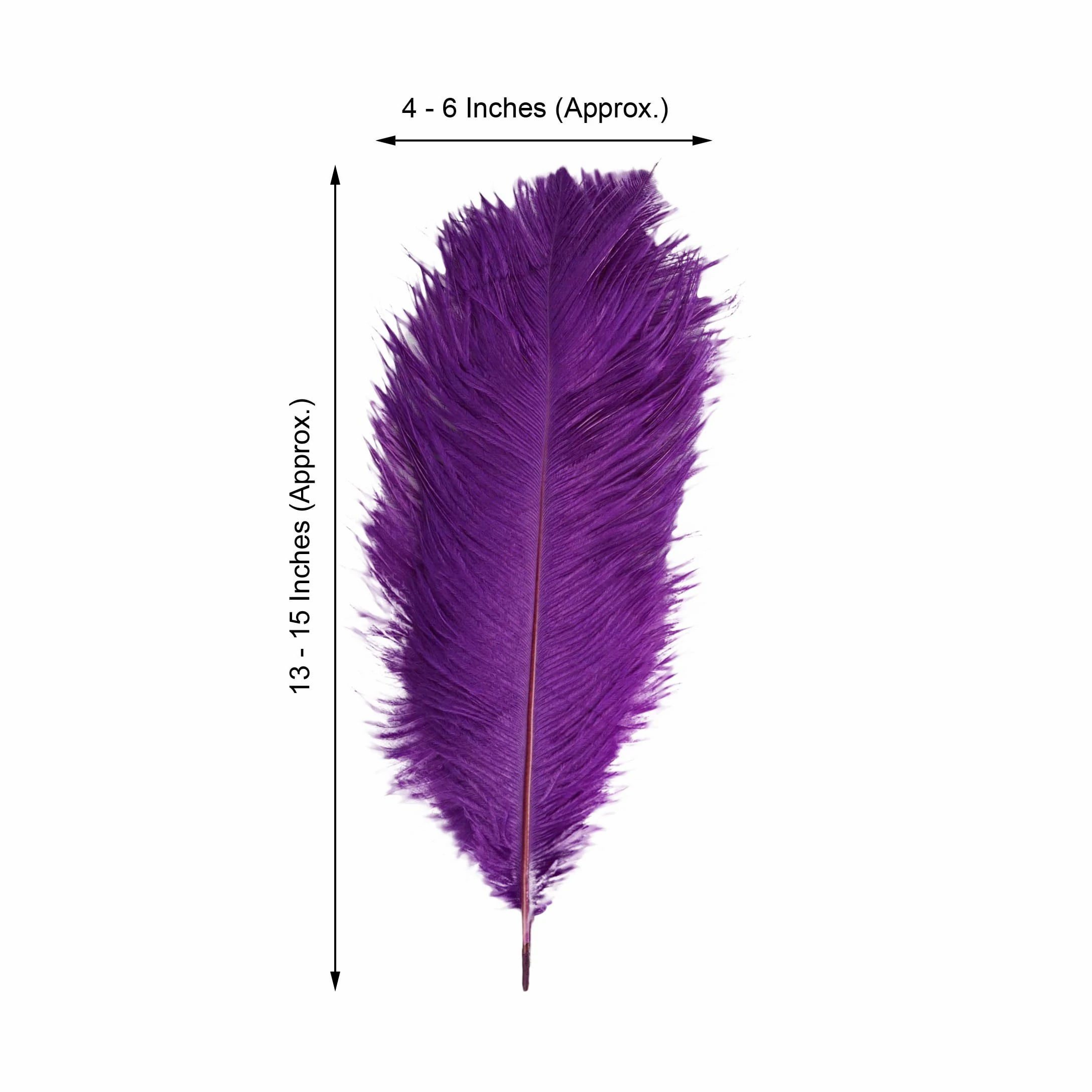Sale!!! Purple Ostrich Feathers 12-14 inches 100 Pieces