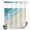 Brown Green, variant on No Hook Shower Curtain, Teal Beach Coastal Shower Curtains for Bathroom with See Through Top Window, Summer Ocean Nautical Seaside Waterproof & Washable Bath Curtain Stand Up Stall 36"x72"