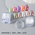 thumbnail image 4 of 1 Piece Aurora White Chrome Nail Powder Iridescent Aurora Coating Metallic Mirror Effect Glitter Powder Pearlescent Ice Clear Mermaid Glitter Powder Kit for Nail Art Decoration, 4 of 5