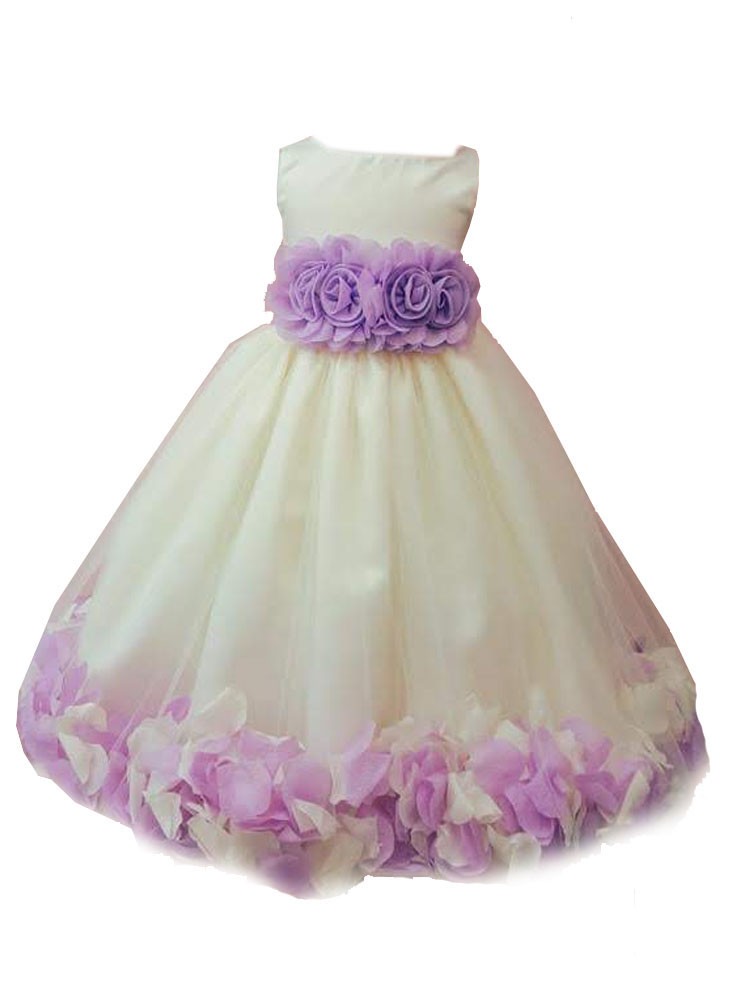 flower girl dresses lilac color