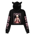 thumbnail image 4 of Sudadera con capucha para mujer y niña, jersey de manga larga con orejas de gato, Tops cortos de Anime Harajuku, Kamado Nezuko, nueva moda, 4 of 5