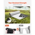 thumbnail image 2 of VEVOR 10' x 100' Plastic Sheeting Heavy Duty, 6 Mil Thick Plastic Sheeting Roll, Plastic Drop Cloth Painters Tarp Covering for Crawl Space Vapor Barrier, Black and White Double-Sided, Multi-Purpose, 2 of 9