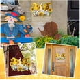 thumbnail image 6 of Sunflower Welcome Wood Door Hanger Large Wooden Flower Sign Inspirational Wall Porch Art Summer Fall Front Door Wreath Hanging for Bedroom Living Room Indoor Outdoor Kitchen Home Decor, 6 of 7