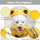 thumbnail image 3 of Chubasquero impermeable para perros con rayas reflectantes de seguridad, capa de perro salchicha ajustada con capucha (M), 3 of 5