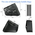 thumbnail image 4 of PU Leather Motorcycle Saddle Bags Saddlebag Luggage Bag Fit for Sportster 883 Dyna, 4 of 4