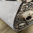 thumbnail image 4 of Ambesonne Gothic Art Place Mats Set of 4, Mushroom Skulls Occult, Standard Size, Eggshell and Charcoal Grey, 4 of 5