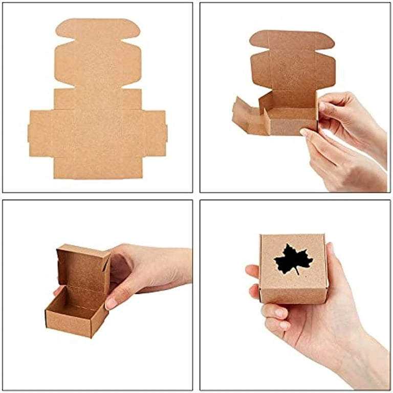 30pcs/lot Two sizes Small Colorful Paper Box Kraft Cardboard Handmade Soap  Box,Cute Gift Box