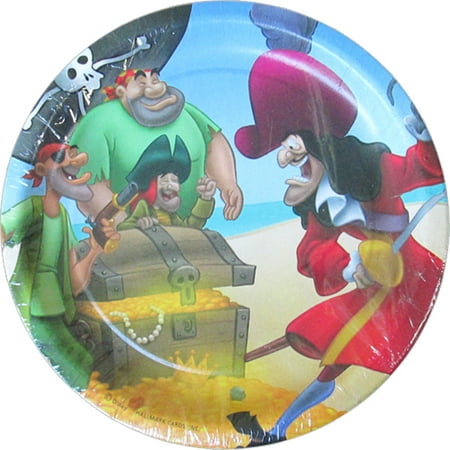 Captain Hook and Peter Pan Small Paper Plates (8ct)