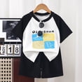 thumbnail image 2 of Toddler Boy Clothes for Cute Summer Short Sleeve T-Shirt Tops Shorts Clothes Sets 6-12 Months 12-24 Months 2t 3t 4t 5t 6t 7t 8t 9t Children 7-8 Years, 2 of 4