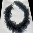 thumbnail image 6 of Black Halloween Garland, Spooky Halloween Decor 106 Inch Gothic Black Pine Garland, Halloween Home Decor Indoor Outdoor for Mantel Porch Window Door Haunted House Party, 6 of 7