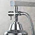 thumbnail image 4 of Hongchun Valve 3 Voies en Laiton Massif, Composants de Douche à Main, Raccord Universel, Chrome, 4 of 5