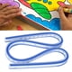thumbnail image 5 of Flexible de plástico dibujo curva gobernante curva geométrica gobernantes de medición (50cm), 5 of 8