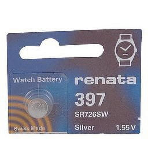 Renata Silver Oxide Watch Battery For Renata 397 Button Cell