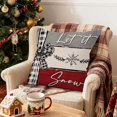 thumbnail image 1 of Ireezec Christmas Holiday Pillow Cover Decorative Linen Throw Pillow Case for Sofa Couch Bed Living Room Home Decor Festive Seasonal Accent, 1 of 6