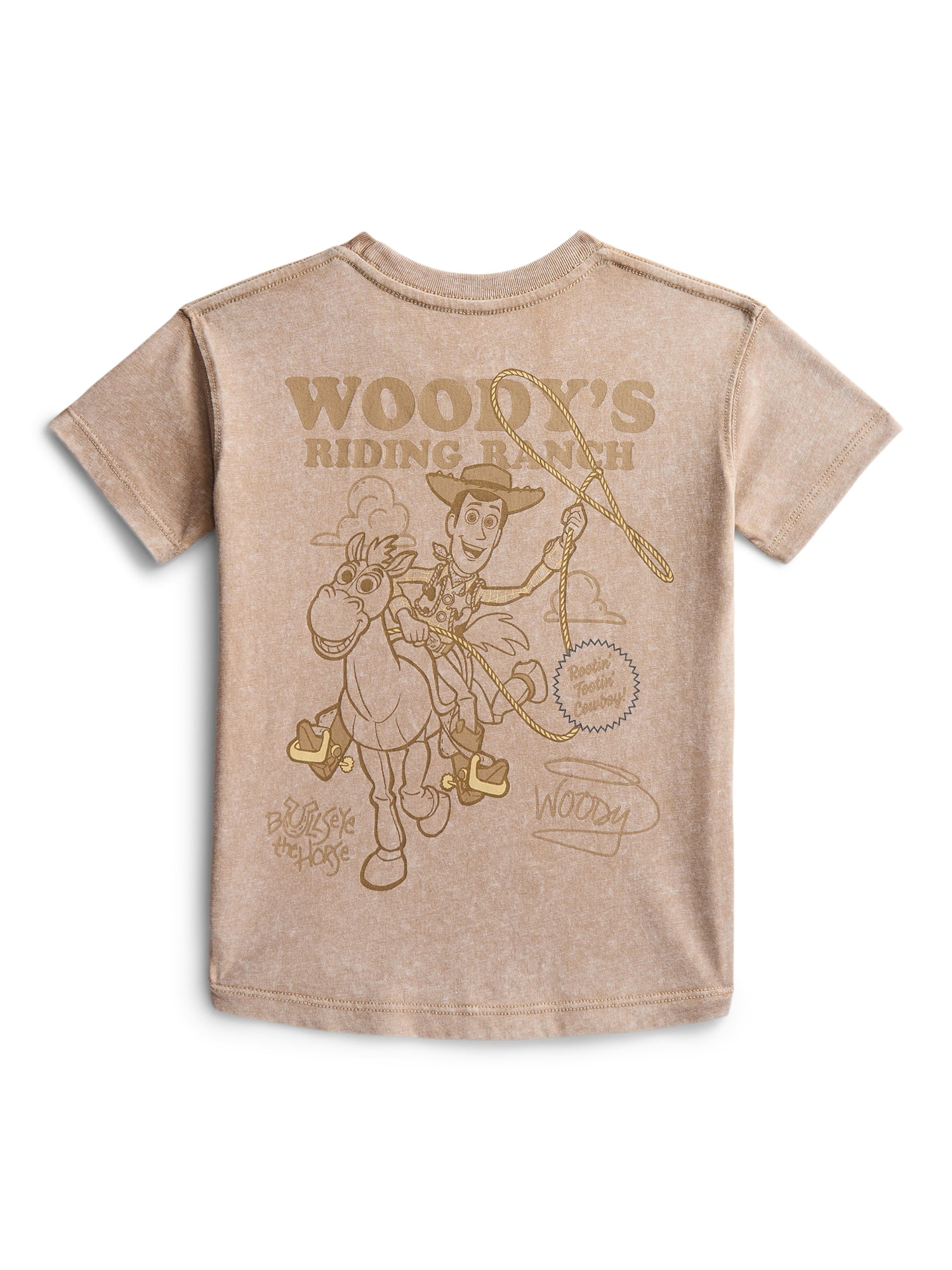 Toy Story Woody Toddler Graphic Crewneck Tee with Short Sleeves, Sizes 12M-5T