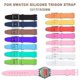 thumbnail image 1 of Silicone Strap For Swatch Jelly Three Eyes Classic 12/17/19/20mm Trigeminal, 1 of 2