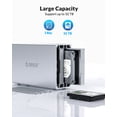 thumbnail image 4 of ORICO 2 Bay External Hard Drive Enclosure Max 32TB Aluminum 5Gbps USB3.0 HDD Docking Station Enclosure for 2.5''/3.5'' HDD SSD, 4 of 6