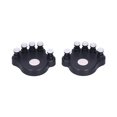 thumbnail image 1 of 2Pcs Piano Finger Trainers ABS Silicone Hand Correctors Orthotic Tools for Strength TrainingBlack, 1 of 4