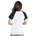 thumbnail image 2 of Women's-G-III 4Her by Carl Banks  White/Navy New York Yankees Ball Park Raglan V-Neck T-Shirt, 2 of 2