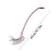 thumbnail image 3 of Multifunctional Cleaning Brush with Long Holder, Dishing & Toilet Brush, Pots and Bottles Washing, Shower Bathroom Kitchen Sink, Wall Grout and Corner Scrubber, Comfort Grip, Flexible Bristles, Pink, 3 of 6