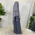 thumbnail image 4 of Women's Solid Color Crinkled Hat With Muslim Ethnic Hijab, 4 of 4