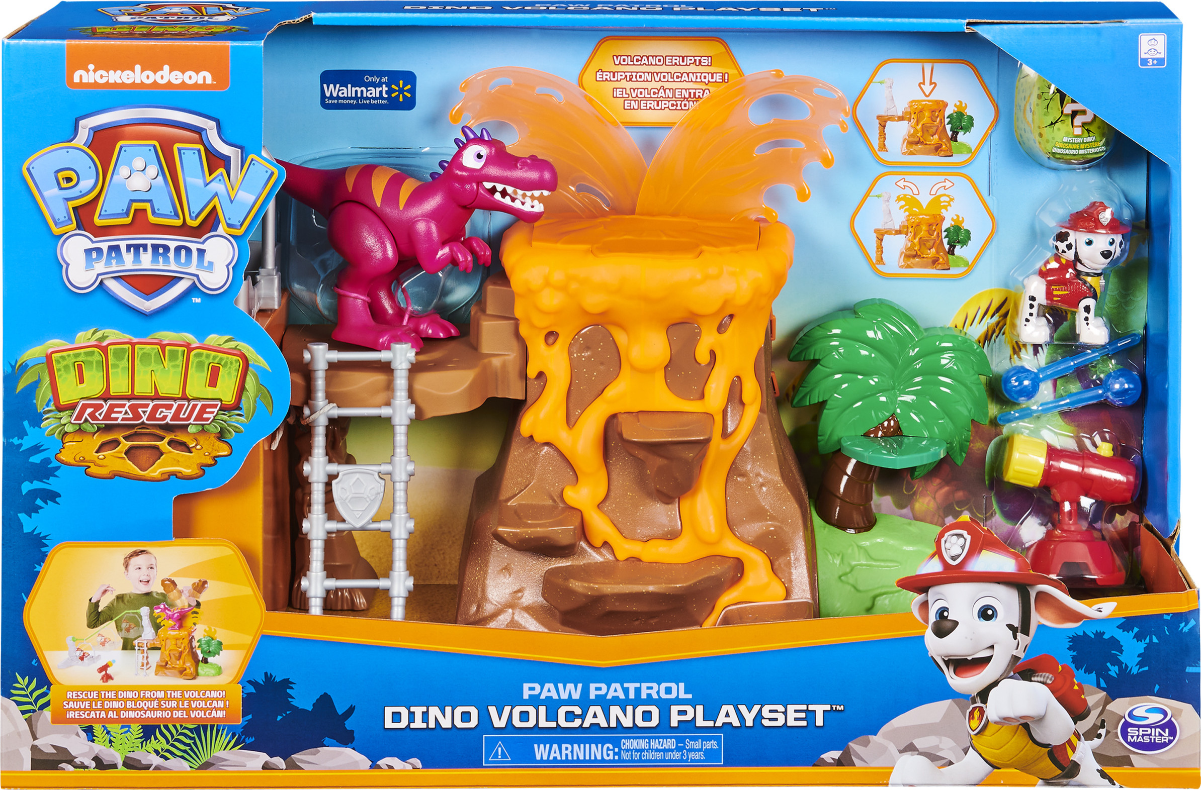 PAW Patrol, Dino Rescue Volcano Playset with Zipline and 3 Exclusive Figures, Walmart Exclusive - image 2 of 8