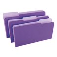 thumbnail image 3 of Universal 10525 Colored File Folders- 1/3 Cut- One-Ply Top Tab- Legal- Violet/Lt Violet- 100/Box, 3 of 4