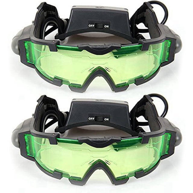 2X Night Vision Scope with Flip-Out LED Blue for Activities At Night Especially for Children's Games