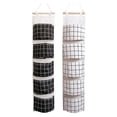 thumbnail image 1 of 2Pcs Wall Closet Hanging Storage Bag with 5 Pockets, 1 of 4