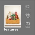 thumbnail image 5 of Household Essentials Glidez Bamboo and Steel Pull-Out/Slide-Out Storage Organizer for Under Cabinet Use - 1-Tier Design - Fits Standard Size Cabinet or Shelf, Natural, 5 of 10