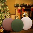 thumbnail image 2 of Adorno de bola inflable de terciopelo para Navidad, bola inflable gigante de 24 pulgadas, decoración navideña para exteriores para patio, árbol, La, 2 of 5