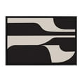 thumbnail image 3 of Kate and Laurel Sylvie Eye Catching Sleek Abstract 6 Black and Beige Framed Canvas Wall Art by The Creative Bunch Studio, 23x33 Black, Modern Contemporary Art for Wall, 3 of 7