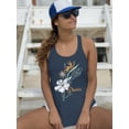 thumbnail image 3 of Pipeline Waveflower Floral Themed Graphic Tee - Racerback Women's, 3 of 4