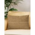 thumbnail image 2 of Outdoor Pillows Waterproof, Farmhouse Bedding Throw Pillows with Insert for Couch Sofa Bed, Country Chic Plaid Gingham Burlap Texture 12x20 Inch Pillowcases Decorative Camping Patio Pillow Set of 1, 2 of 8