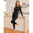 thumbnail image 2 of Ekouaer Womens Thermal Underwear Set – Lightweight Base Layer Long Johns & Shirt – Warm Winter Pajamas & Cold Weather Base Layer, 2 of 6