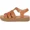 Cognac Pu, variant on - Brag: Women's Open Toe Fisherman Gladiator Strappy Wedges with Ankle Heels, Buckle Platform Sandals (Cognac Pu, 6)