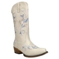 thumbnail image 2 of Roper Womens Riley Floral Embroidery Snip Toe Cowboy  Mid Calf Boots, 2 of 5