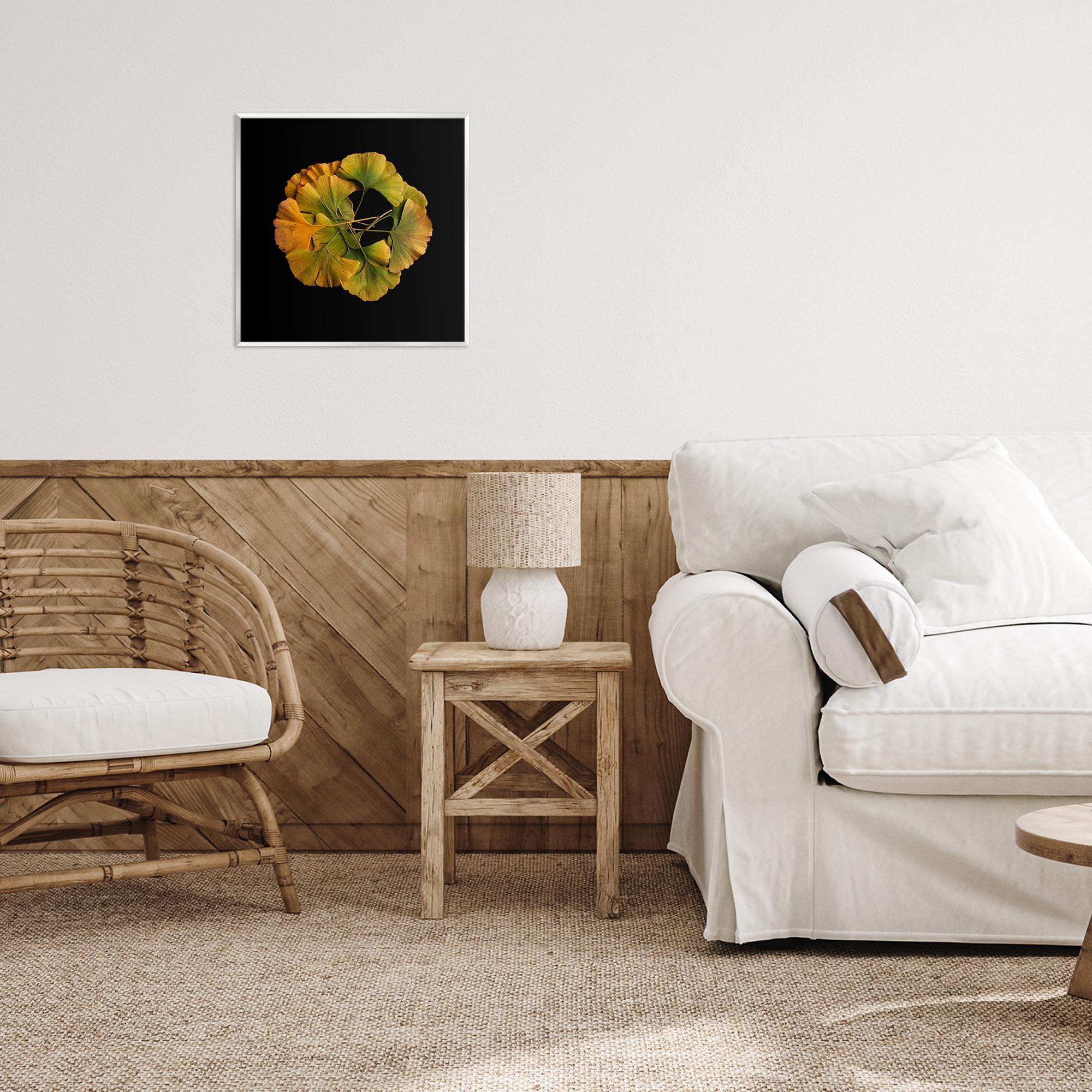 Stupell Industries Overlapping Ginkgo Leaves Wall Plaque Art, design by Beth Adoette