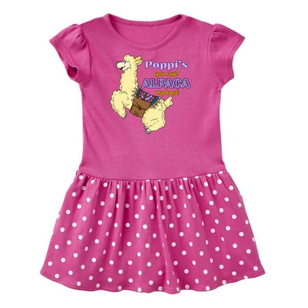 

Inktastic Poppi s You Say ALPACA my Bags with Cute Jumping Alpaca Gift Baby Girl Dress
