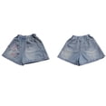 thumbnail image 4 of Ludearly Girls Denim Skirt For Summer Casual Outfits Outdoor Play Versatile Daily Wear Stretch Comfort Fit, 4 of 9