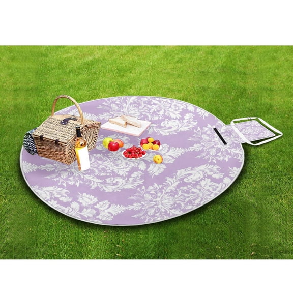 Picnic Blankets Teencool Beach Blanket Creatively Elegance in Lavender Pattern Outdoor Blanket for Travel