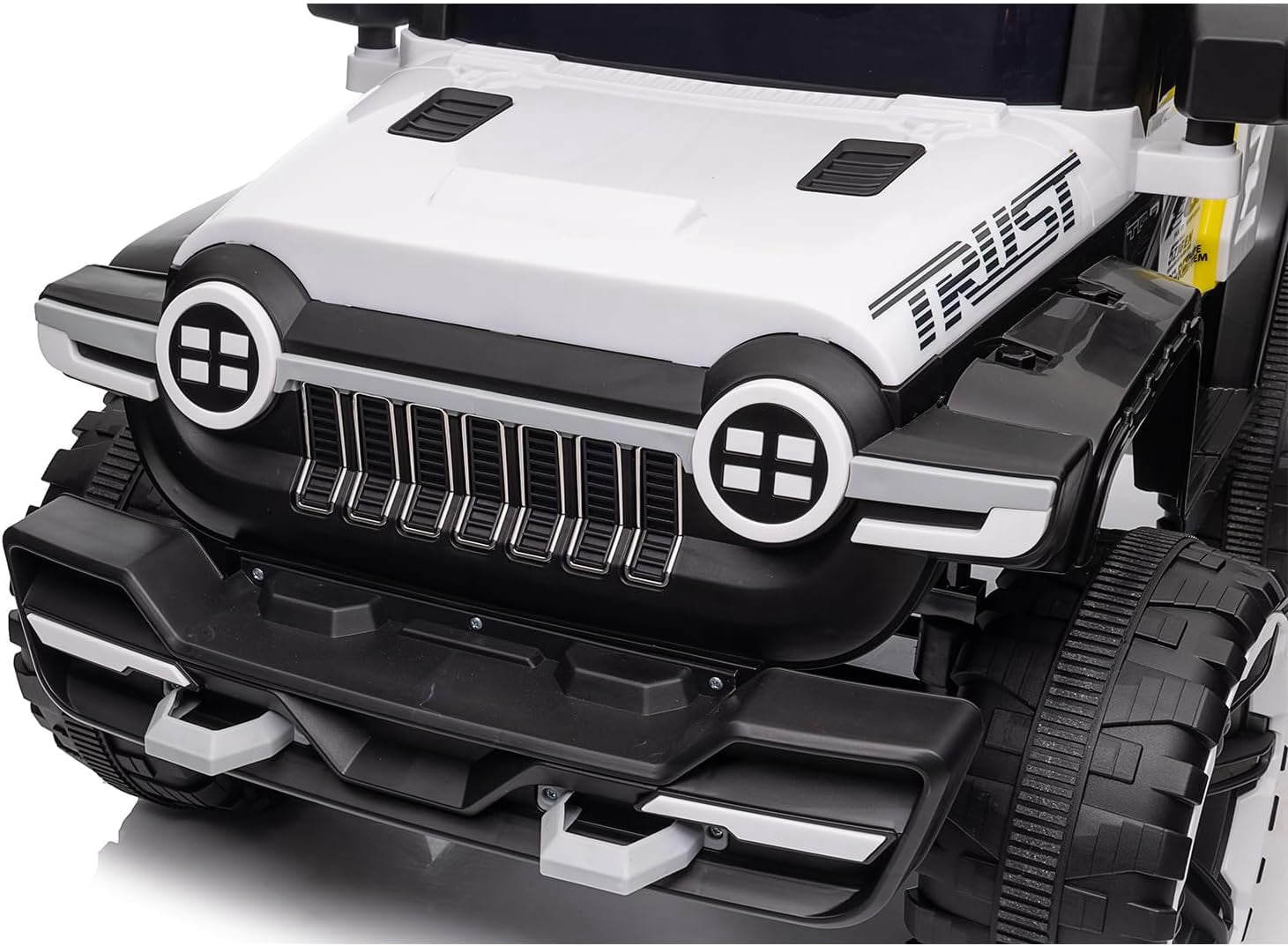 EastVita 12V Ride on Car FL-3588 Off-Road Vehicle Ride on Toy 25W*2 4 Wheeler Battery Powered Quad Toy Vehicle with Remote Control /MP3/ Suspension System /LED Lights/Off-Road Tires/etc