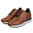 thumbnail image 4 of CMR CHAMARIPA Casual Elevator Shoes For Men - Luxury Brown Cowhide Leather Shoe That Make You Taller 3.15 Inches / 8 CM, 4 of 9