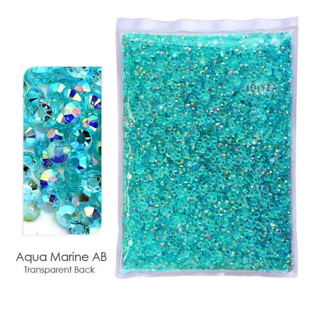 Paquete grande de diamantes de imitación de resina de 2-6mm, venta al por mayor, cristales de plástico AB con parte posterior plana, brillos para uñas DIY, piedra Cтразы Tan Jianjun unisex